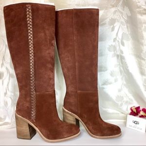 UGG Brown Suede Tall Boots NEW!